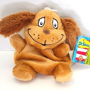 MAX 🐕 Brown Dog Dr. SUESS Grinch Character Palm Pal by Aurora ☆ NWT ☆